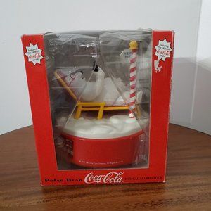 1995 Coca Cola Polar Bear Musical Alarm Clock (Never Used, Original Box)